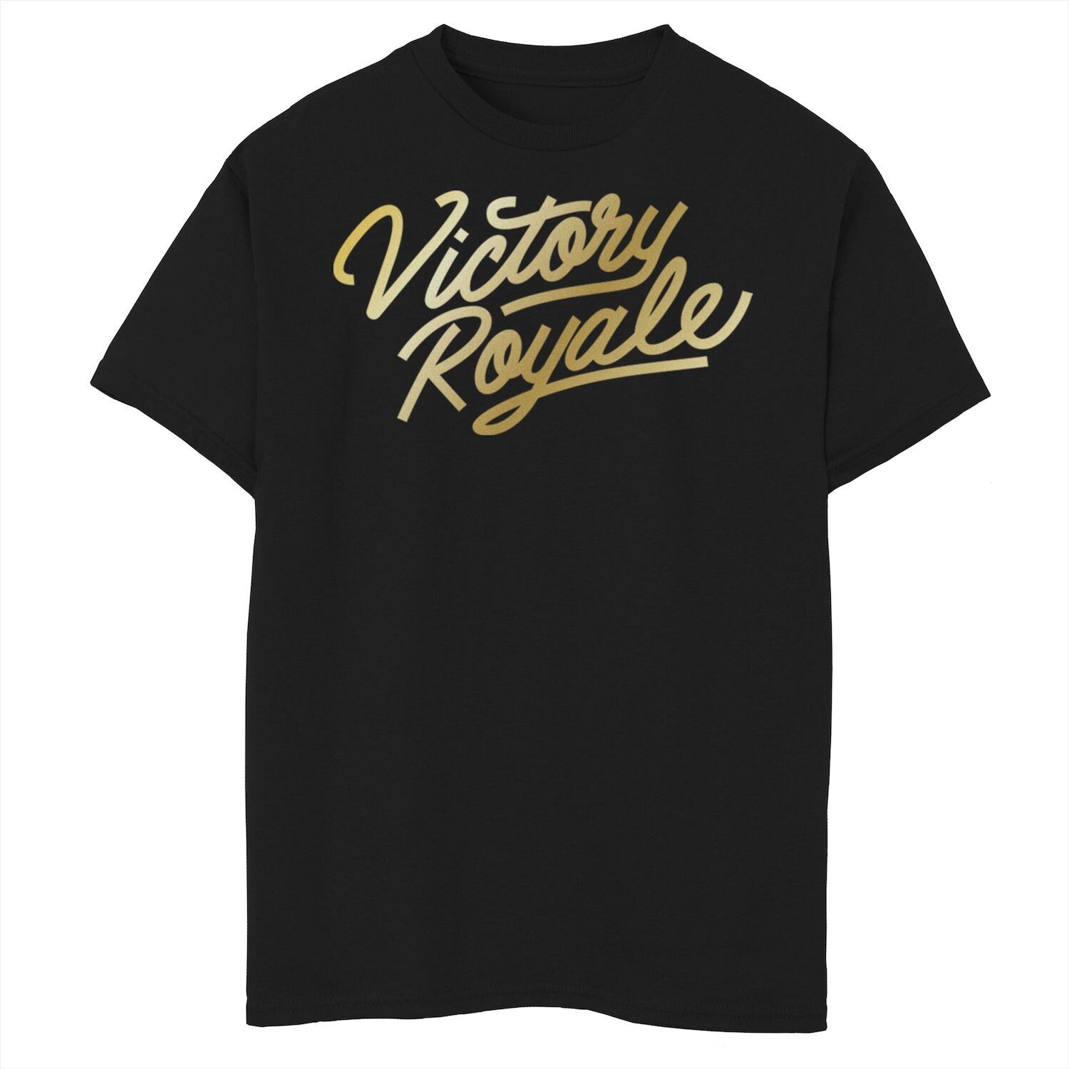 

Футболка с золотым логотипом Fortnite Victory Royale для мальчиков 8–20 лет Licensed Character, черный