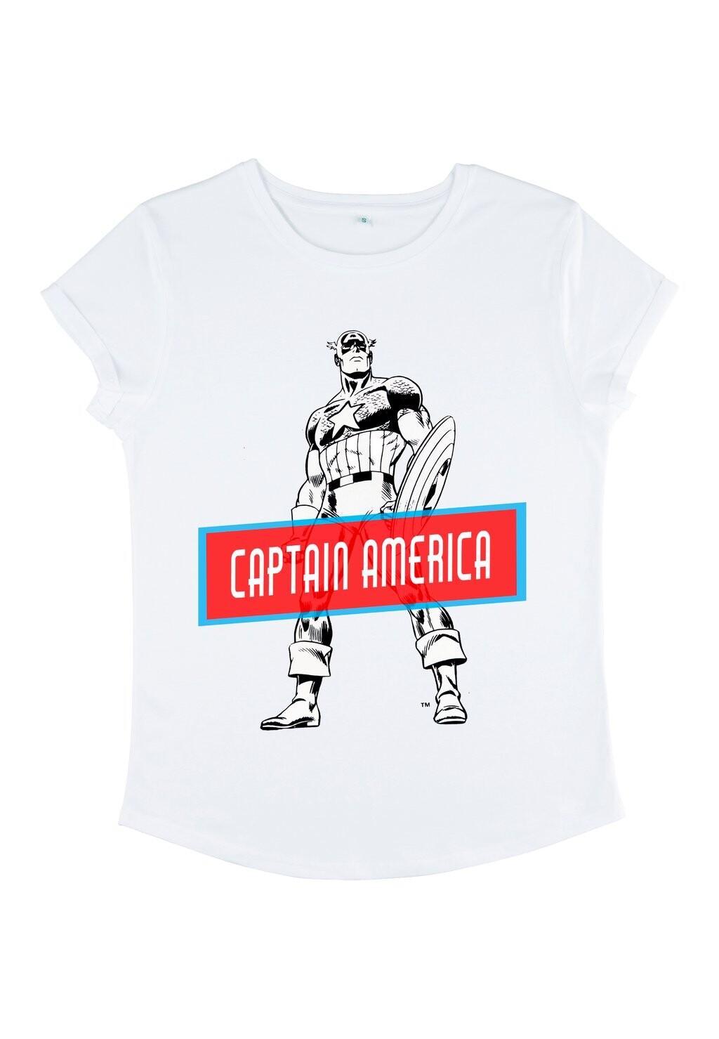 

Футболка с принтом AVENGERS CLASSIC CAP STICKER Henry Tiger, белый