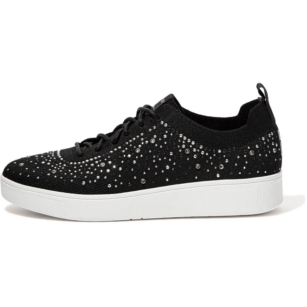 Кроссовки Fitflop Rally Ombre Crystal Knit, черный