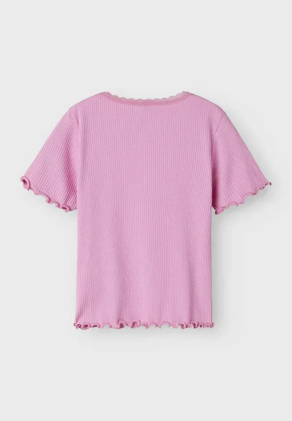 Футболка с принтом Slim fit Name It, ярко-розовый — фото 2