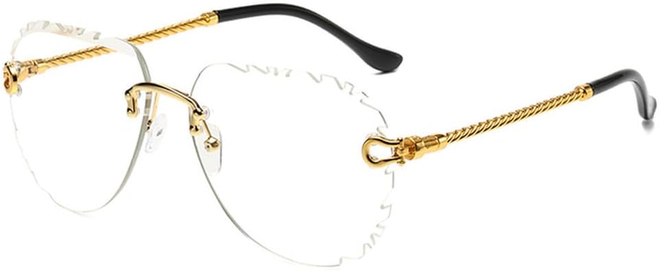 

Солнцезащитные очки без оправы с круглым узором и скошенными краями, модные и популярные женские солнцезащитные очки для путешествий и фотосъемки, SUN3141 Generic, Transparent