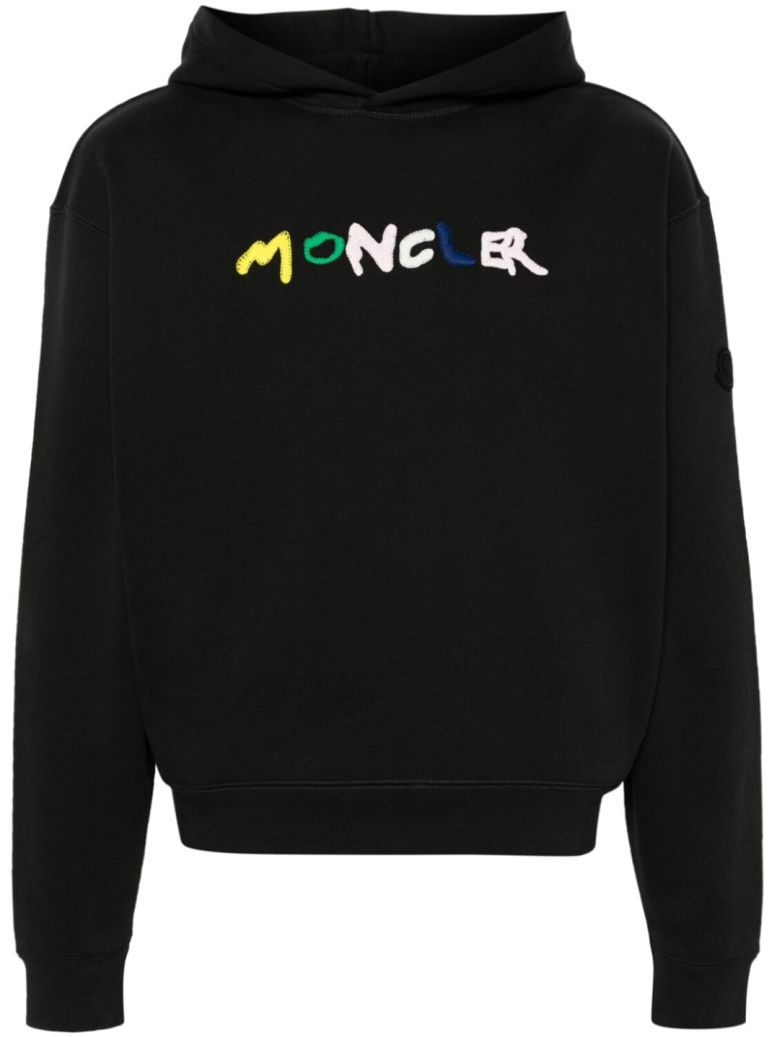 

Moncler худи с вышитым логотипом, черный