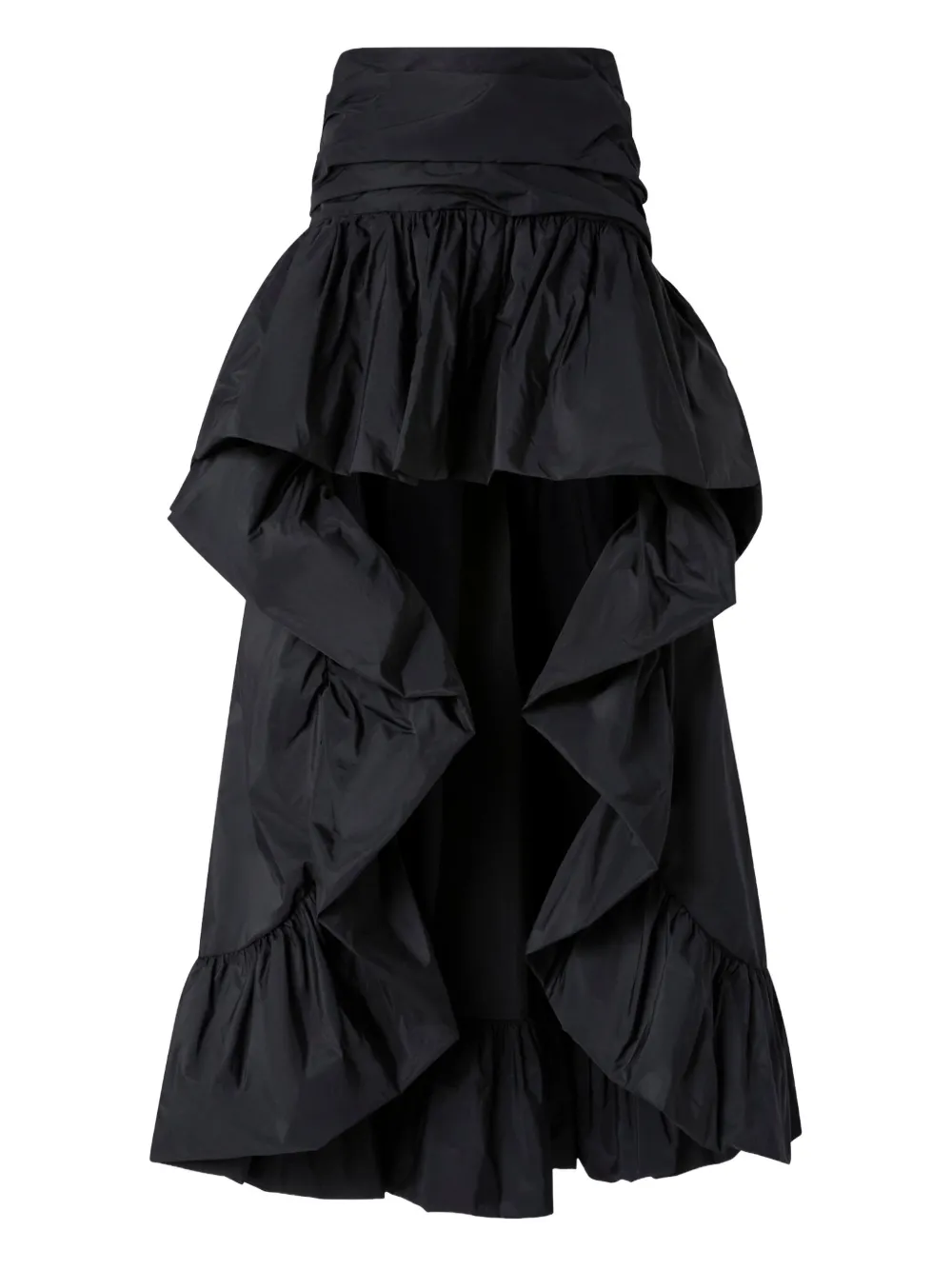 

Юбка асимметричного кроя с оборками PINKO, черный