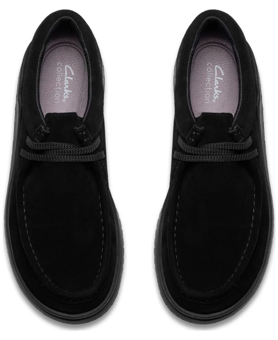 Мужские низкие повседневные слипоны RelaxLite Clarks, черный suede — фото 4