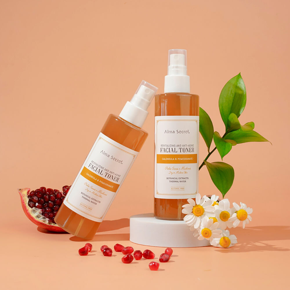 Тоник Alma Secret — Facial toner revitalizante y antiedad con caléndula & granada, 200 мл — фото 4