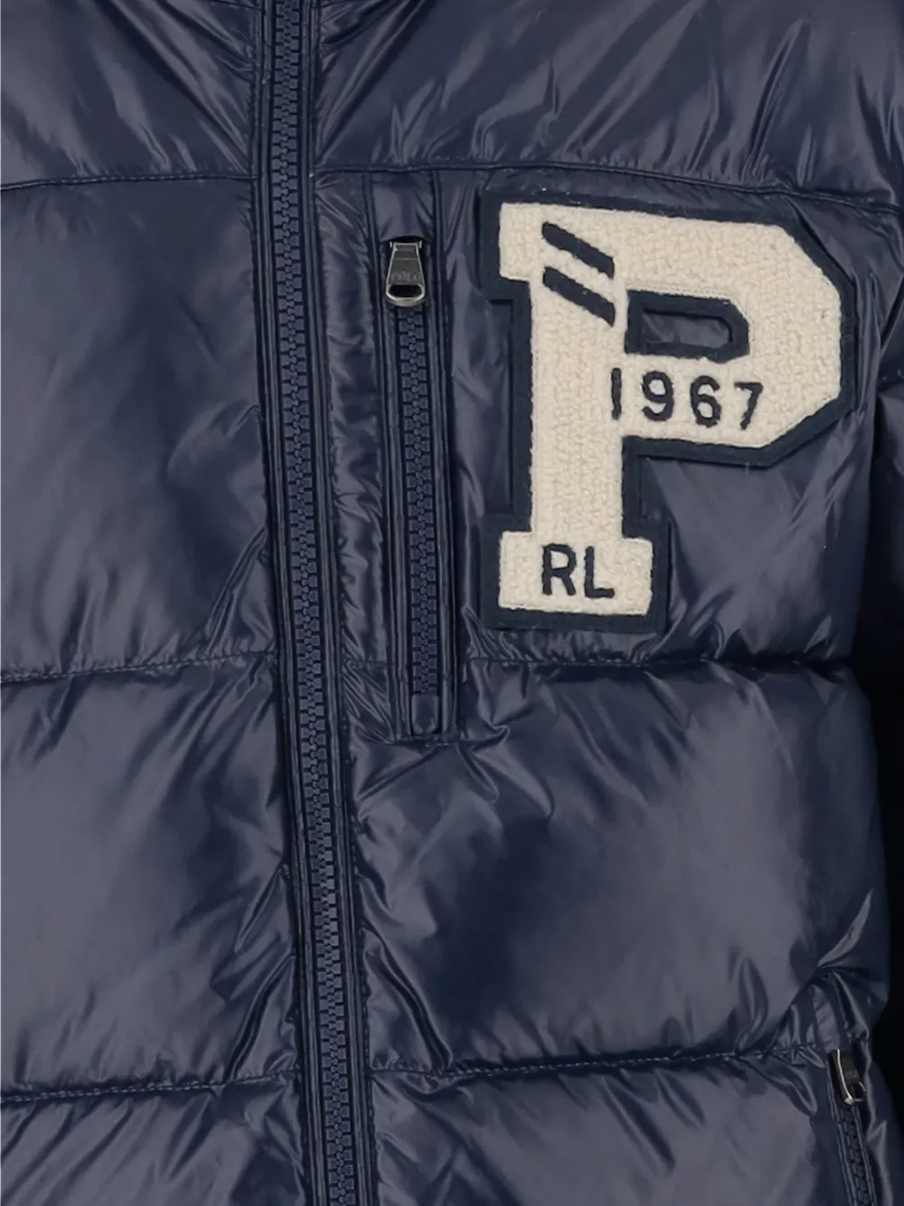 Пуховик с нашивкой-логотипом Polo Ralph Lauren Kids, синий — фото 3