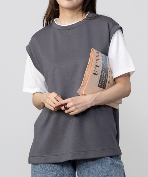 

Футболка многослойная URBAN COLLECTION, цвет угольно-серый