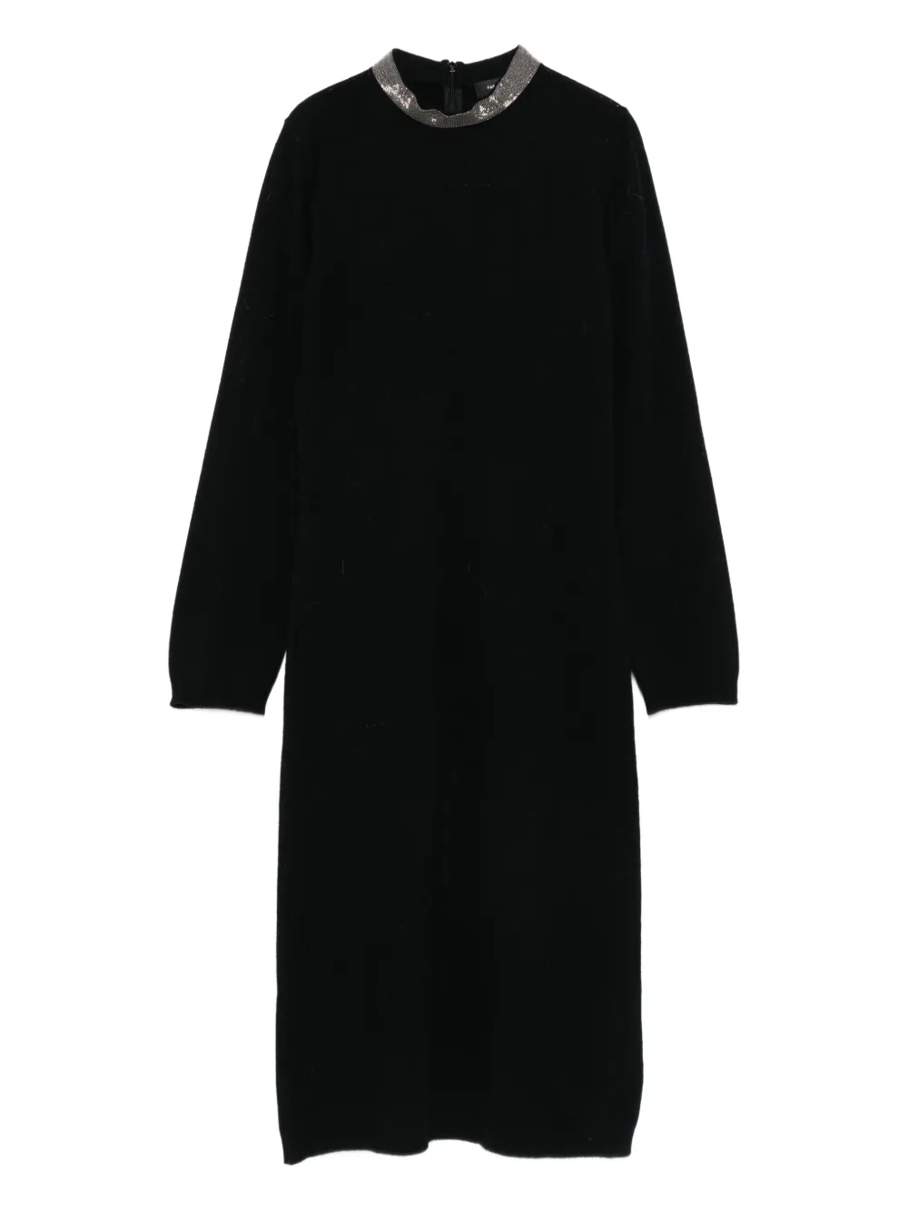 

Декорированное платье миди Fabiana Filippi, черный