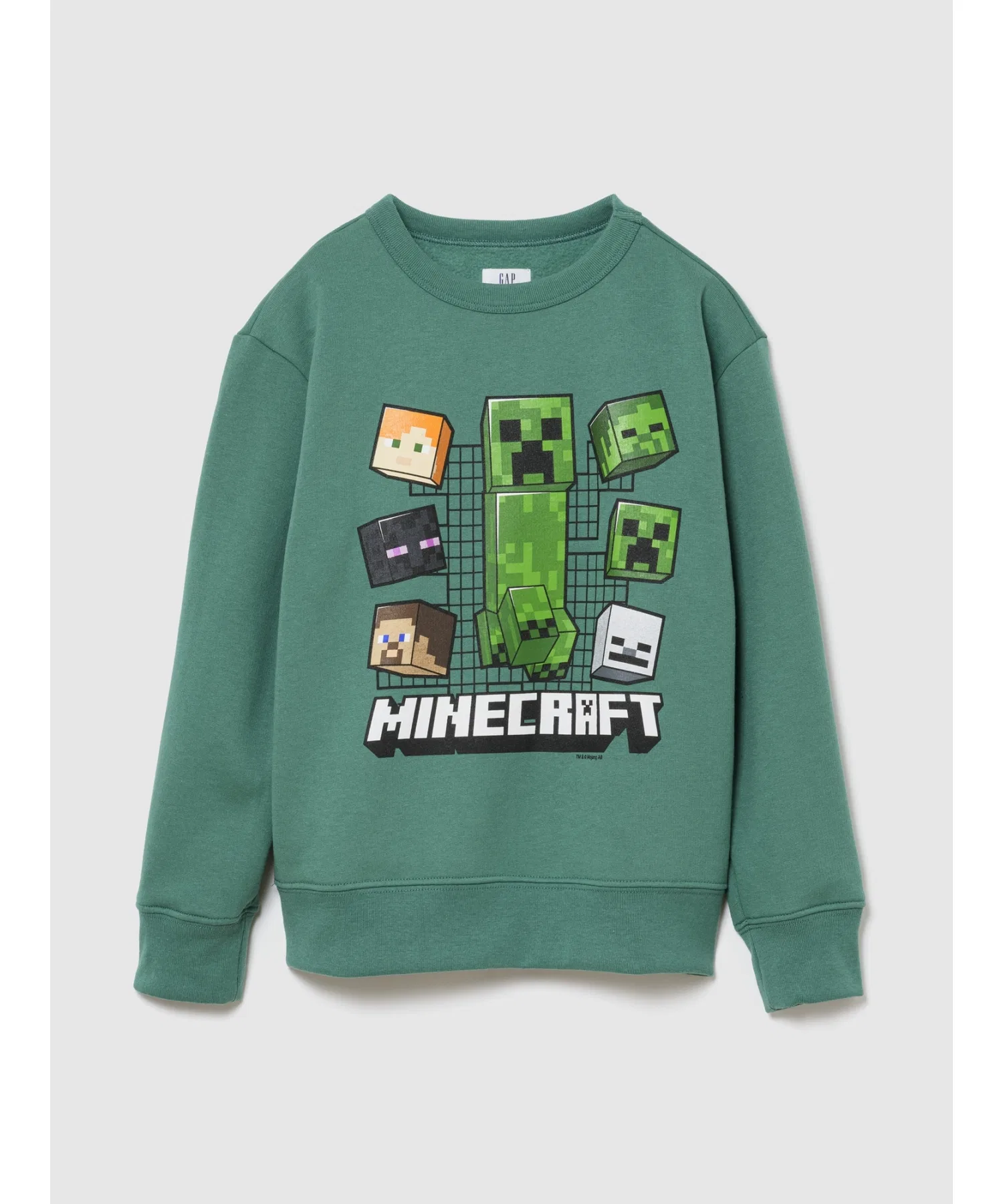 GapKids | Толстовка свободного кроя с графическим принтом Minecraft