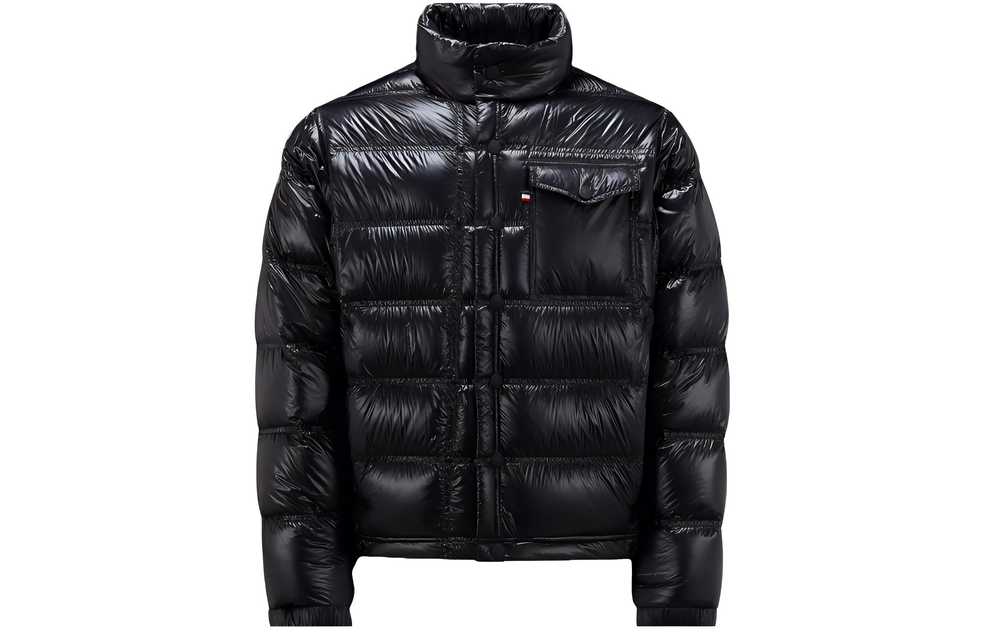 

Moncler Grenoble Куртка с логотипом на нашивке, Black
