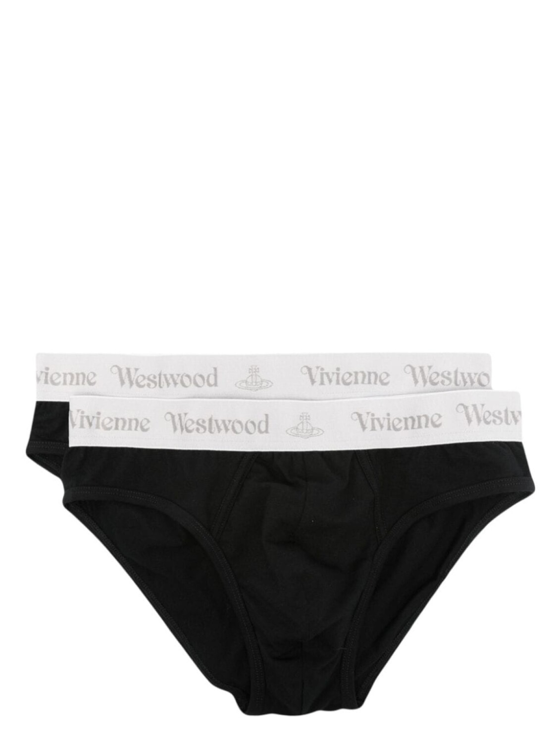 

Vivienne Westwood комплект из двух трусов-брифов с логотипом Orb, черный