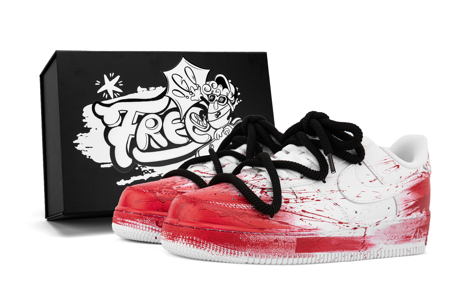 

Кроссовки Nike Air Force 1 Skateboarding Shoes Women's Low-top, черный