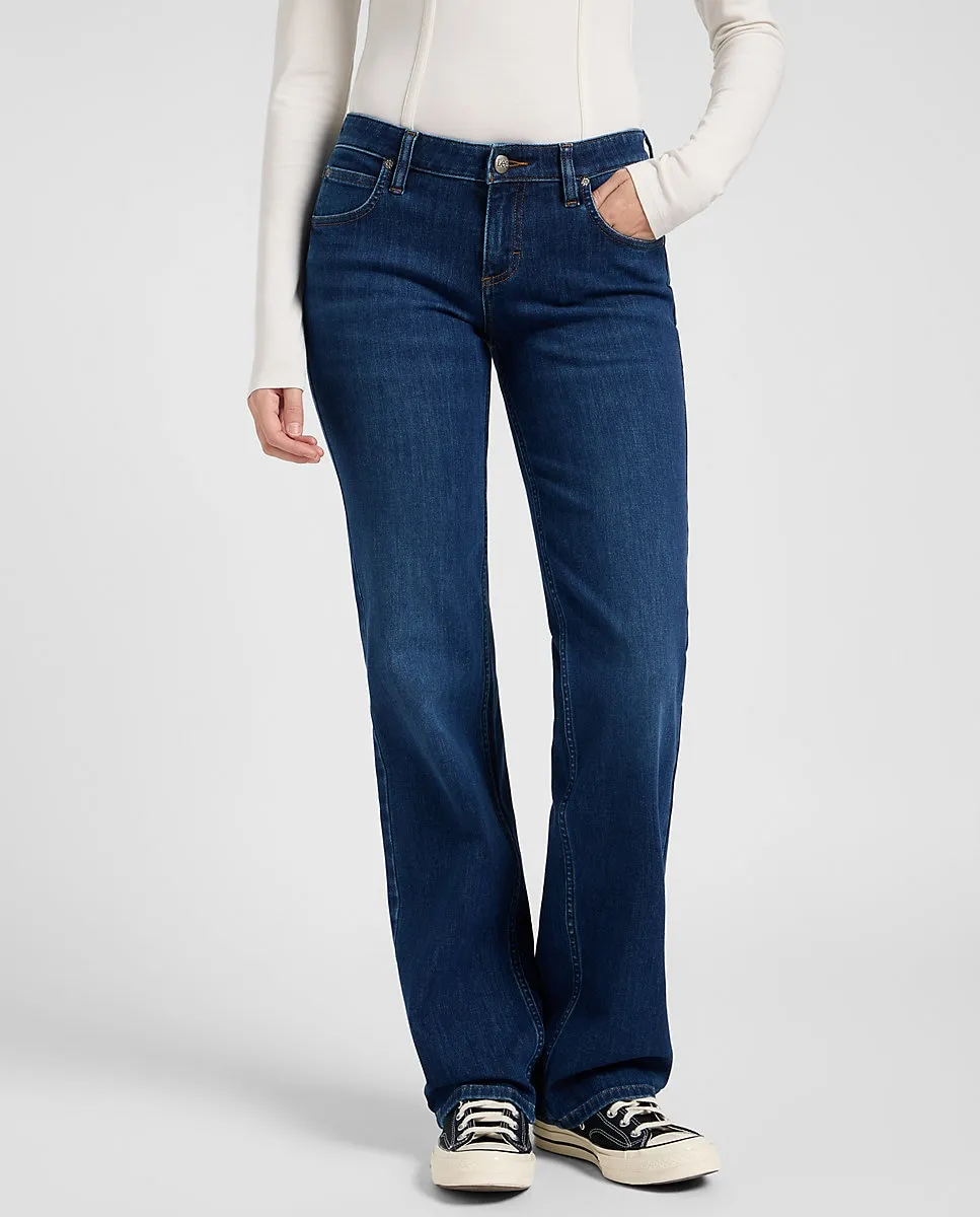 

Женские прямые джинсы Zoe с низкой посадкой Lee, синий