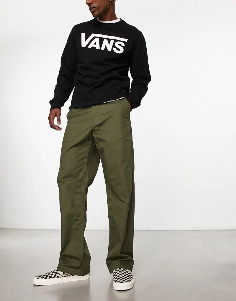 

Зеленые брюки чинос свободного кроя Vans Authentic