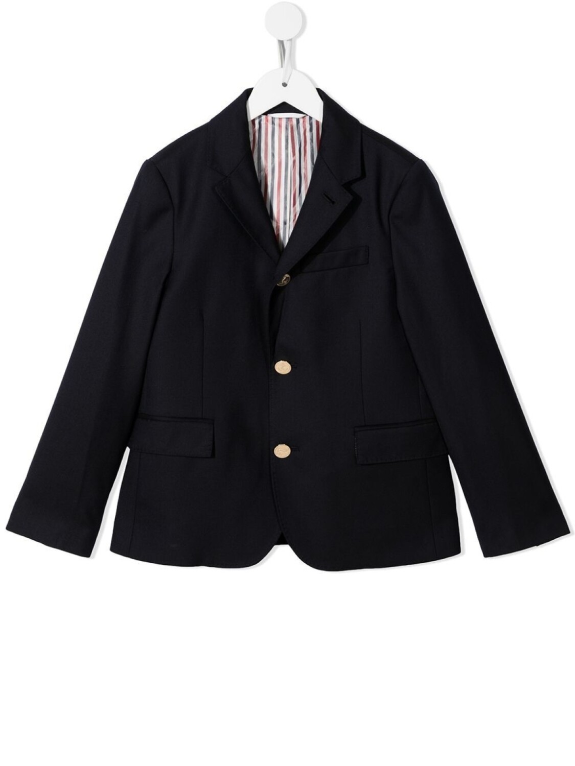 

Thom Browne твиловый пиджак Super 120s, синий