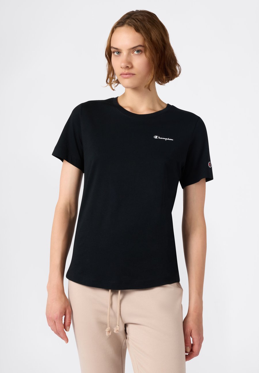 

Футболка Champion SS TEE ICONS CONTRAST, Black, Черный, Футболка Champion SS TEE ICONS CONTRAST, Black