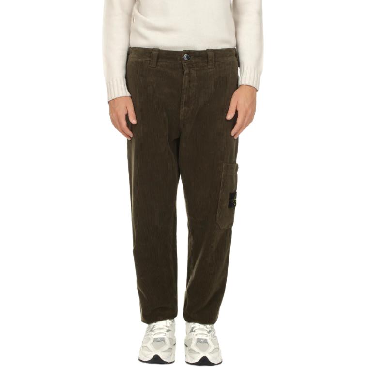 

Брюки из вельвета STONE ISLAND, зеленый