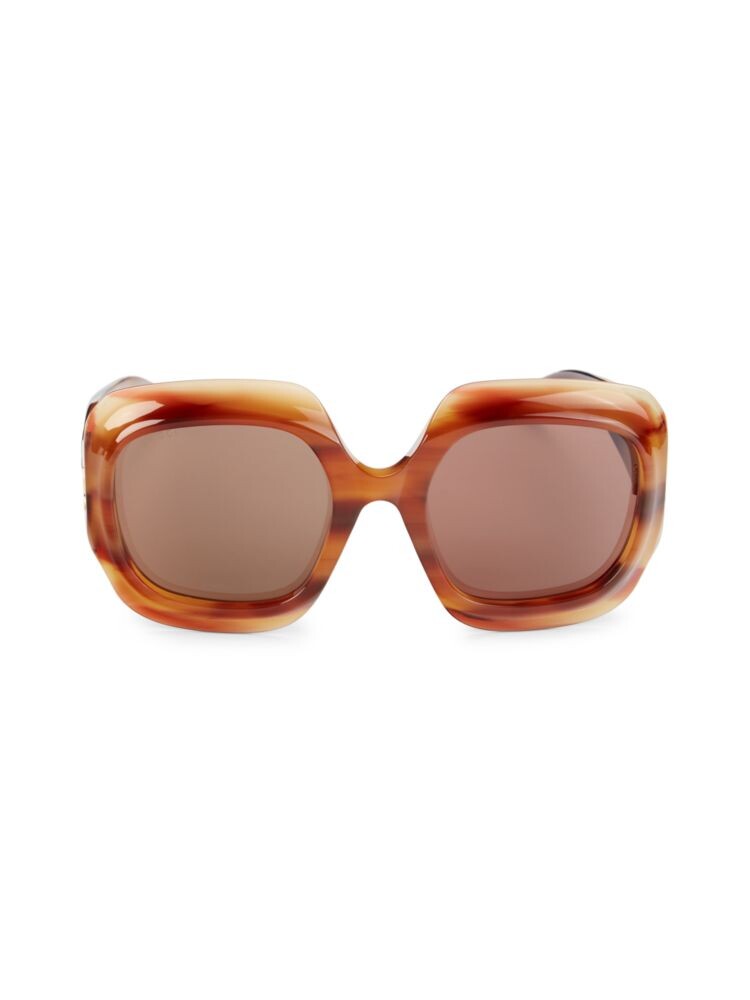 

Квадратные солнцезащитные очки 59MM Gucci, цвет Havana