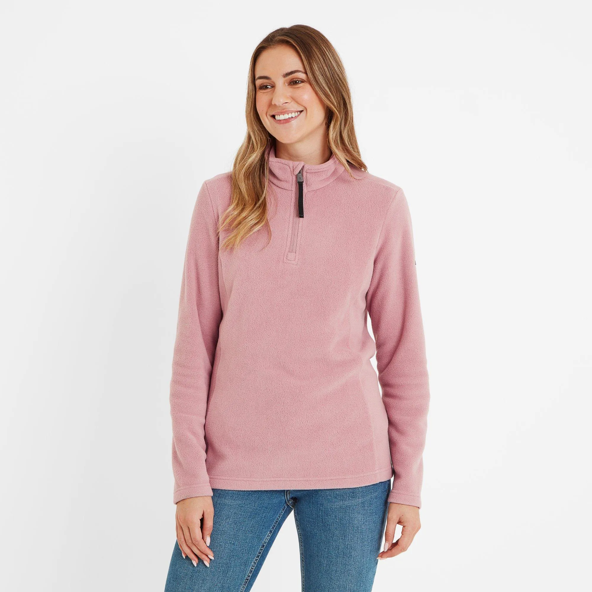 

Флис Revive с молнией на четверть TOG24, розовый