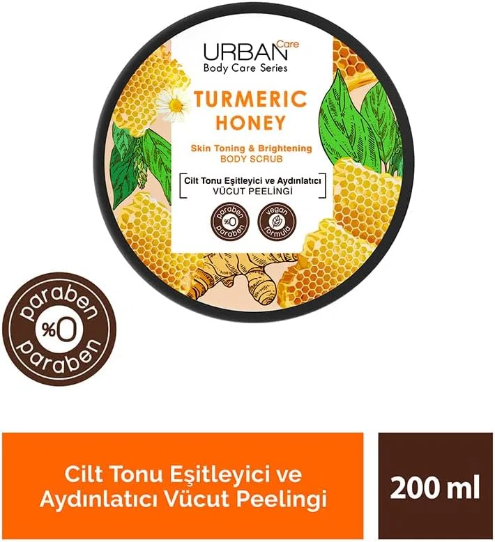 Скраб для тела тонирующий Urban Care с куркумой и медом 220 г — фото 2