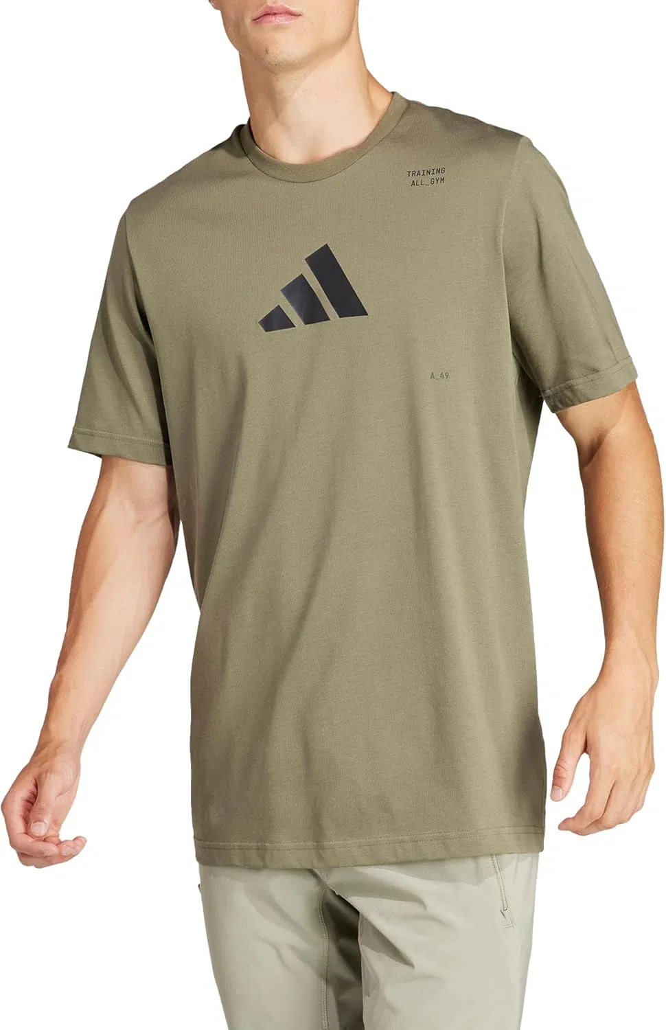 Футболка мужская adidas Aeroready, оливковый — фото 2