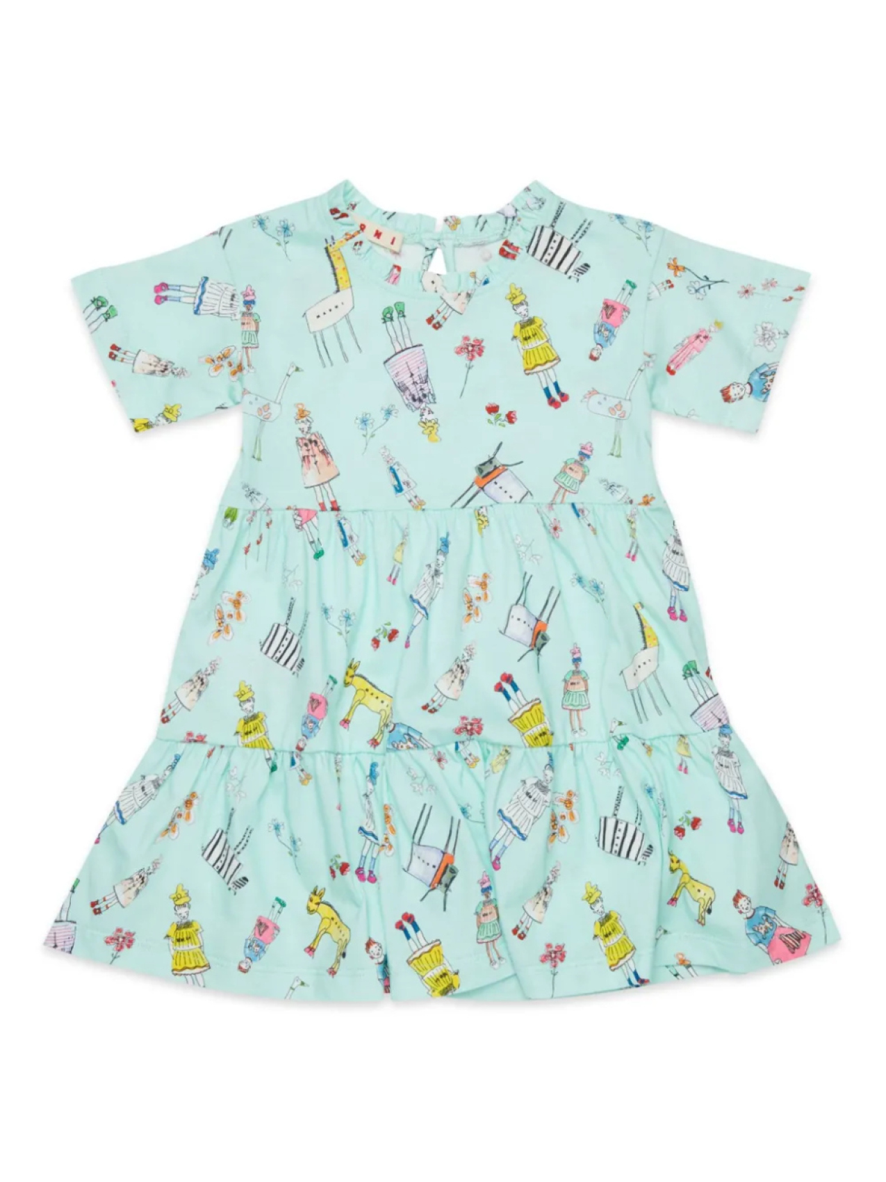 

Платье Marni Kids Rainbow Day-print, синий
