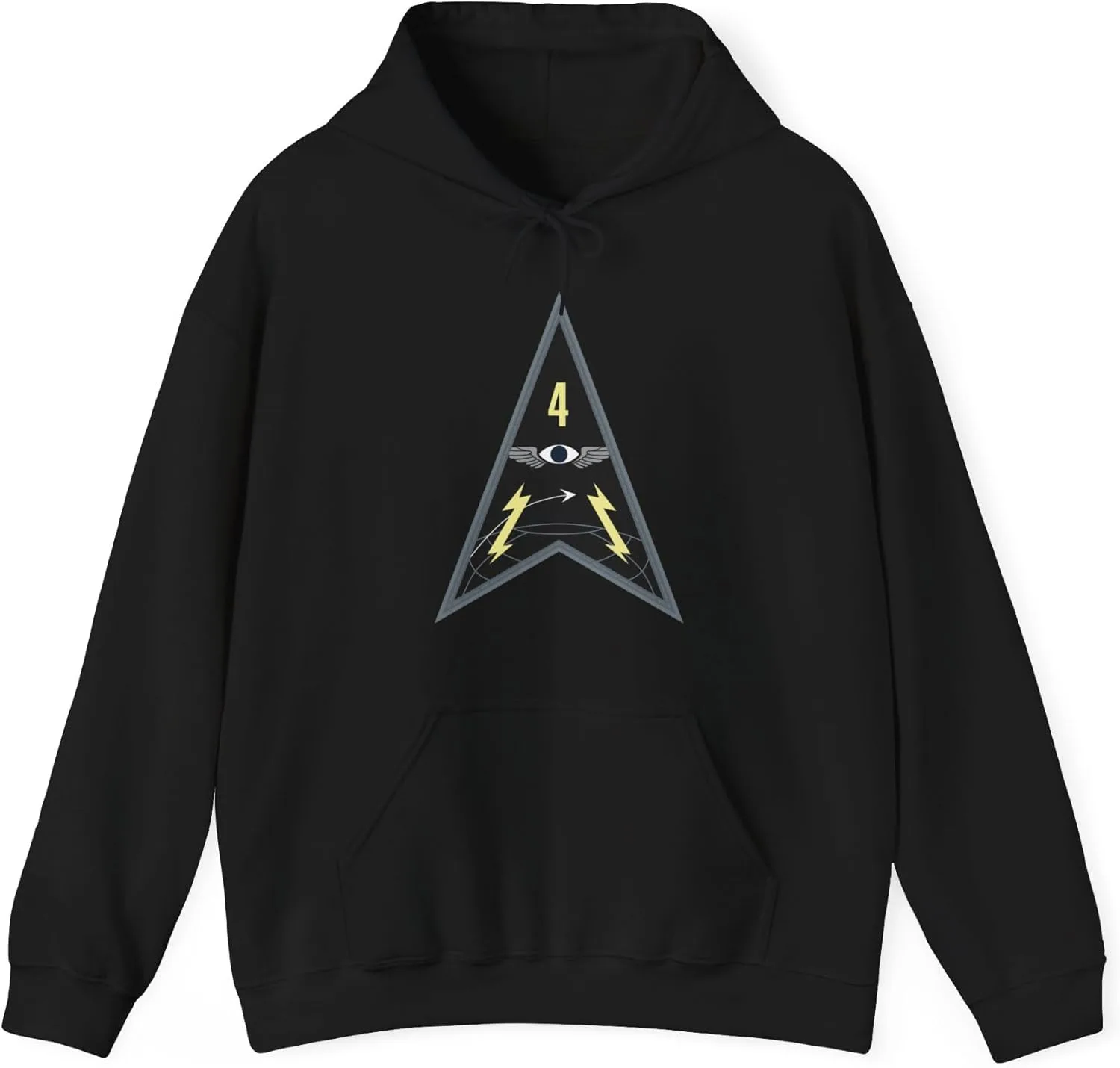 Толстовка Space Delta 4 (Космические силы США) GENERIC, черный