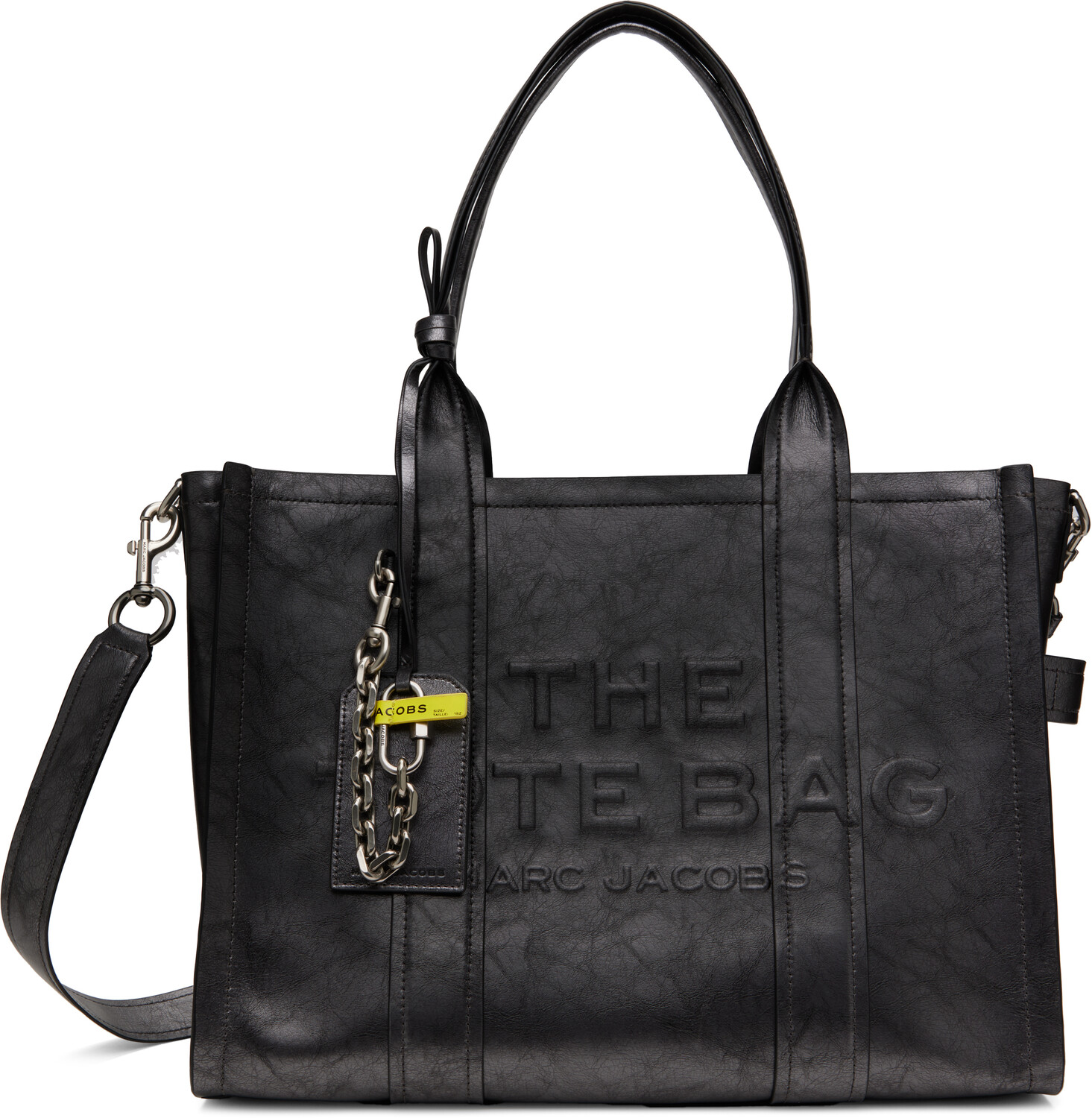 

Сумка-тоут «The Metallic Distressed Large» цвета бронзы Marc Jacobs