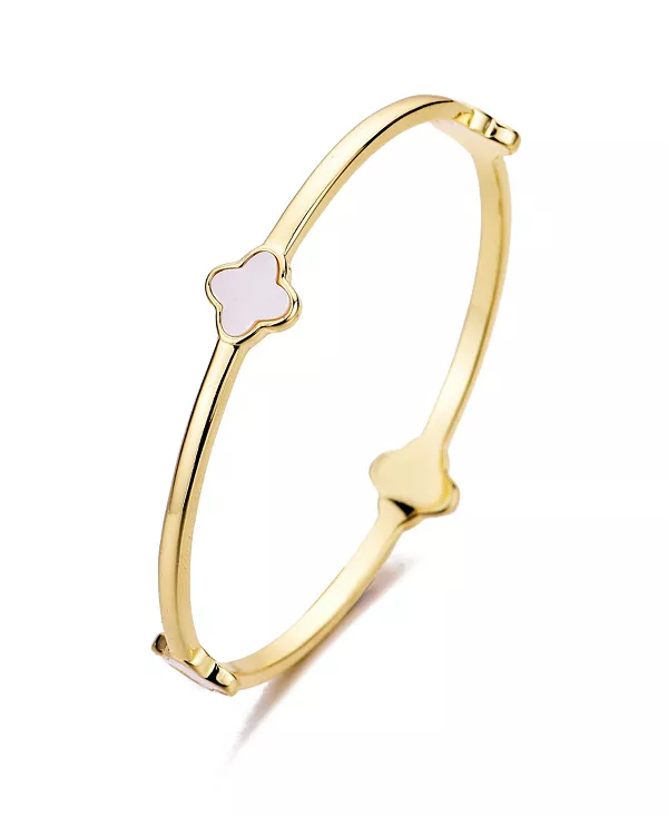 

Браслет-Клевер из золота с перламутром Adornia, gold