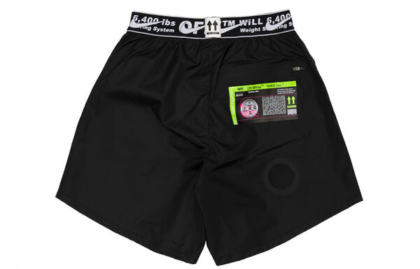 Шорты x off-white running shorts 'black' Nike, черный — фото 2