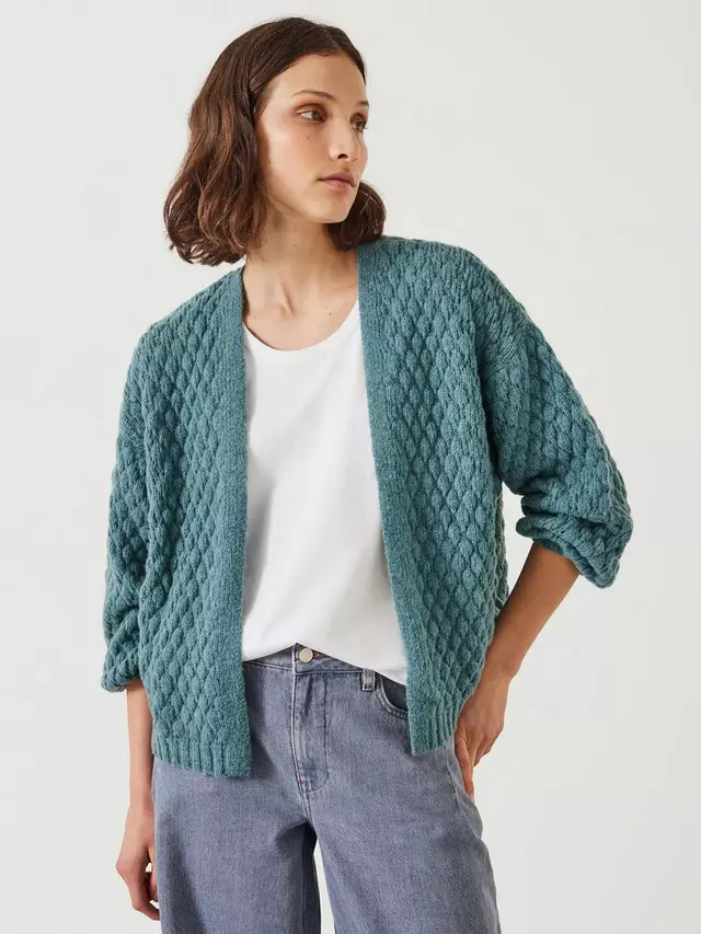 

Кардиган HUSH Mischa Textured Wool Blend, цвет sea/green