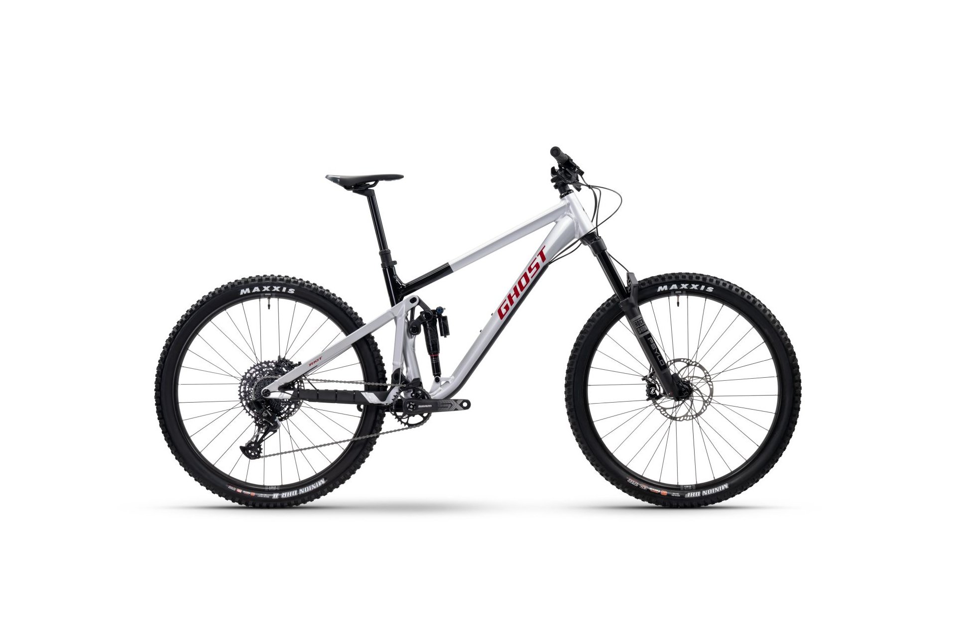 

Горный велосипед Ghost Riot am al - 29 дюймов - fully, grau | gray misty/black - glossy