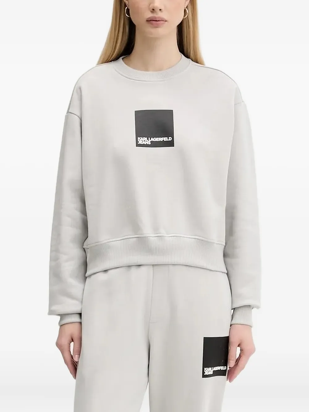 

Толстовка с логотипом Karl Lagerfeld Jeans, серый