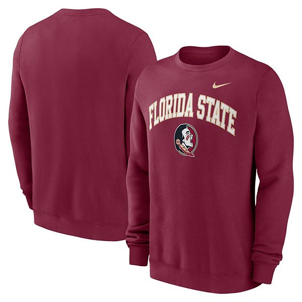 

Мужской свитшот garnet florida state seminoles arch pullover Nike