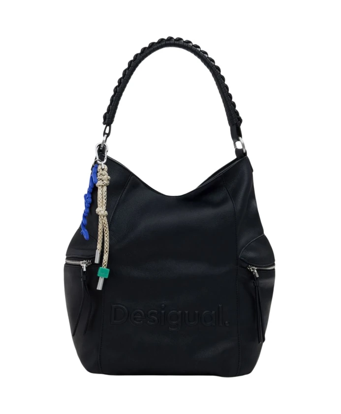 

Черный женский рюкзак с уникальным дизайном Desigual, черный