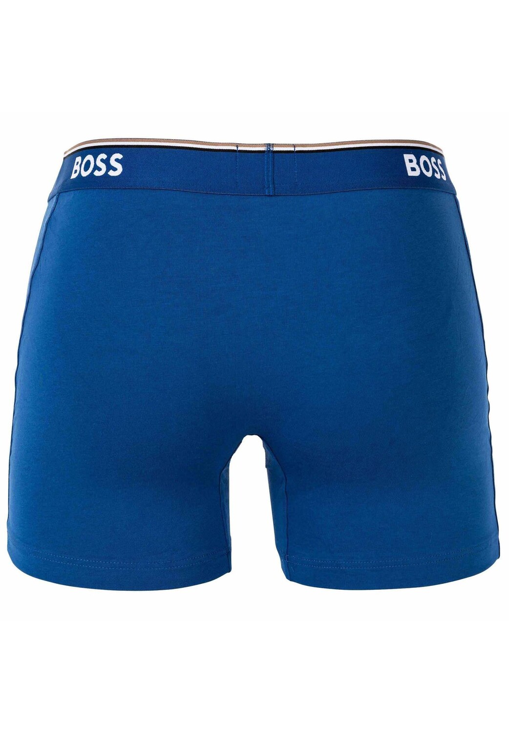 Мужские боксеры, 6 шт. - Boxer Briefs 6P Power, хлопок стрейч, логотип BOSS, синий — фото 3