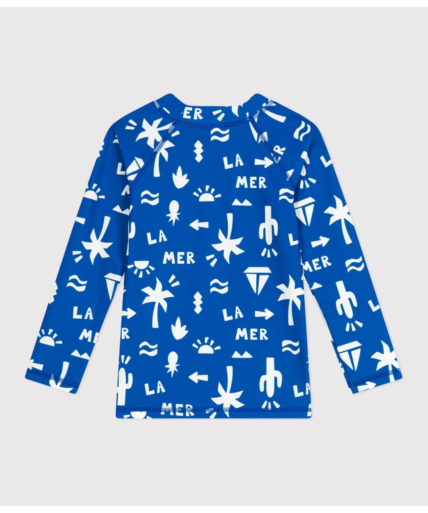 Купальник Рашгард Petit Bateau, Royal Blue/Off-White — фото 2