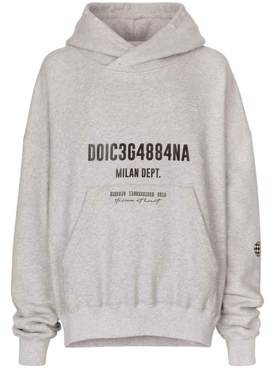 

Dolce & Gabbana худи с логотипом, серый