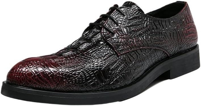 

Мужские кожаные туфли, повседневные деловые оксфорды, на шнуровке и слипоне, для вождения, удобные, для прогулок, вечеринок, свадеб Zestrelax, красный