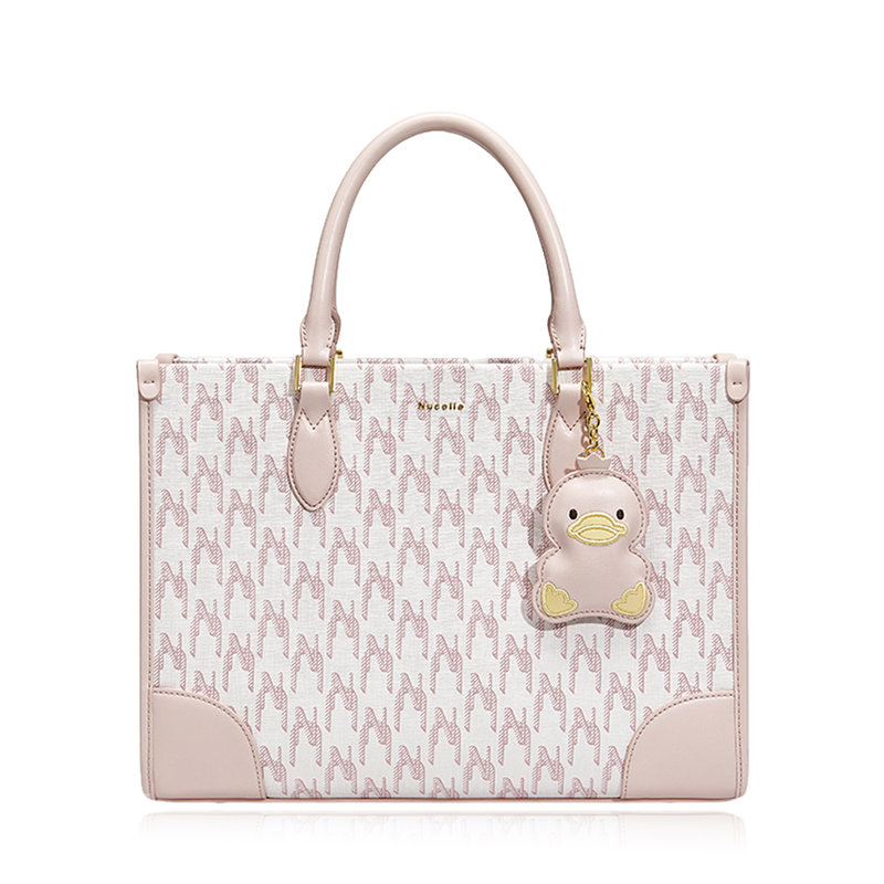 

NUCELLE Женская большая сумка через плечо разноцветная, Peach Pink