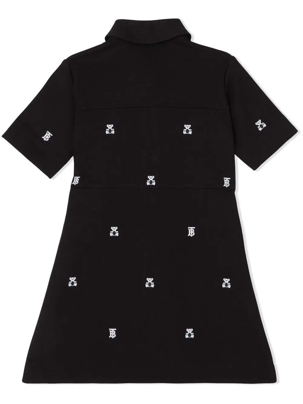 Платье-Рубашка с вышивкой в виде медведя Томаса Burberry Kids, черный — фото 3