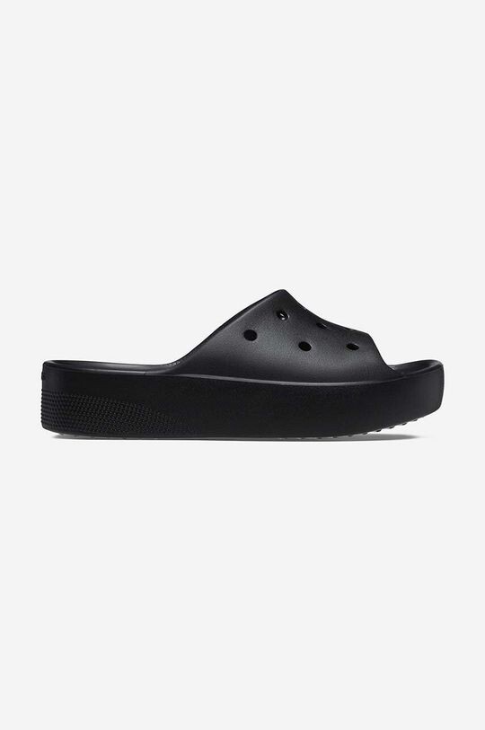 

Классические шлепанцы на платформе Crocs, черный