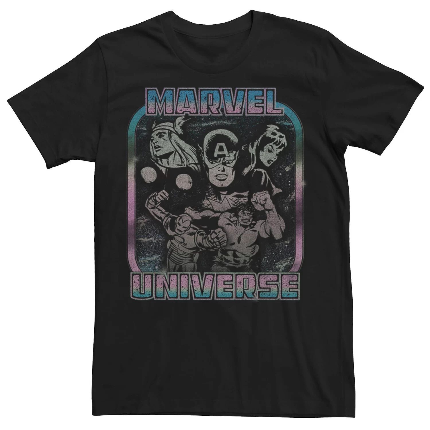 

Мужская футболка с комиксами в стиле ретро «Вселенная Marvel» Licensed Character