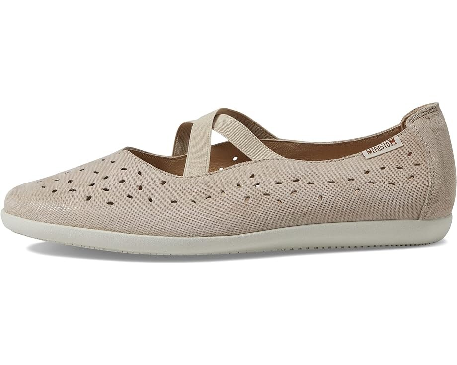 Туфли на плоской подошве Mephisto Karla Perf, цвет Light Taupe Nubuck — фото 4