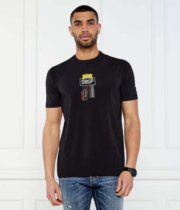 

Футболка айсберг x губка боб Regular fit Iceberg, черный