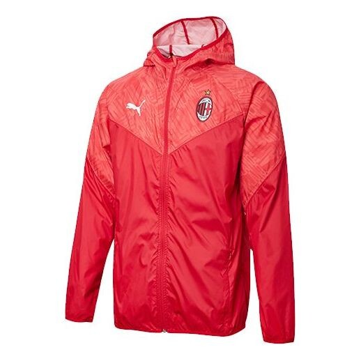 

Куртка ac milan warmup jacket 'red' Puma, красный