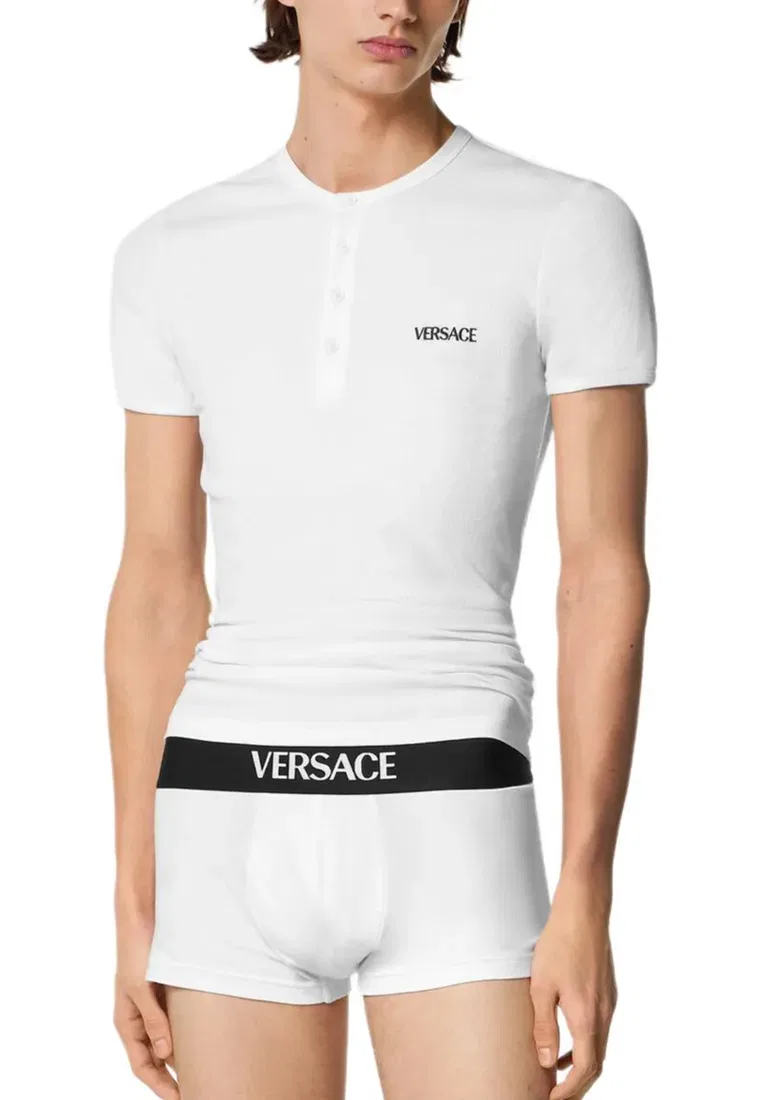 Трусы мужские, белые, модель 10205411A14783 Versace — фото 2