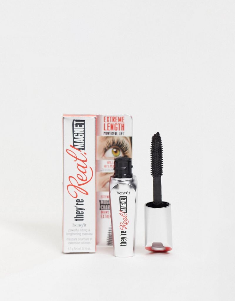 

Миниатюрная удлиняющая и приподнимающая тушь для ресниц Benefit They're Real Magnet, Black