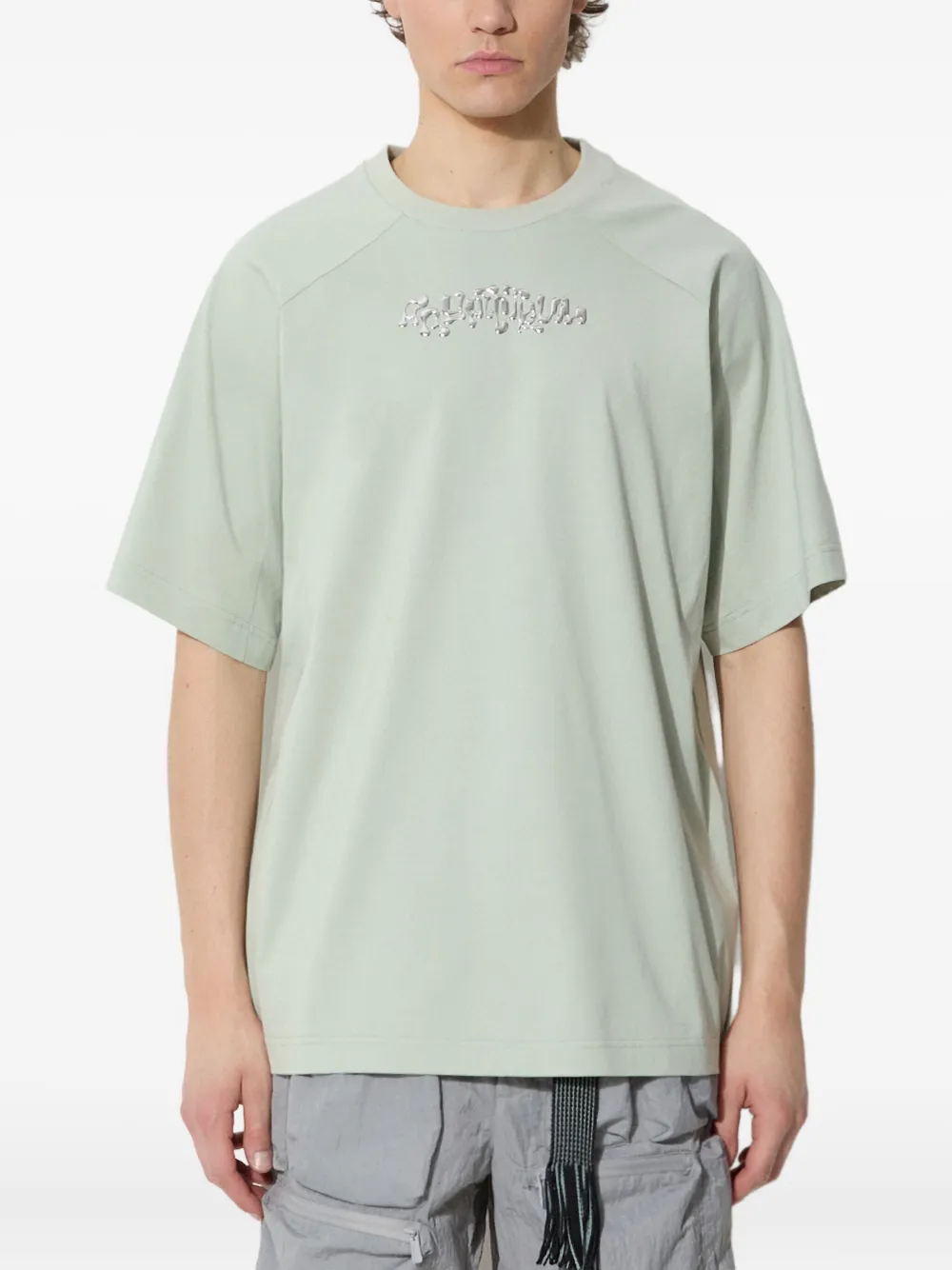 

Футболка с рукавами реглан и эффектом металлик A.A. Spectrum, зеленый