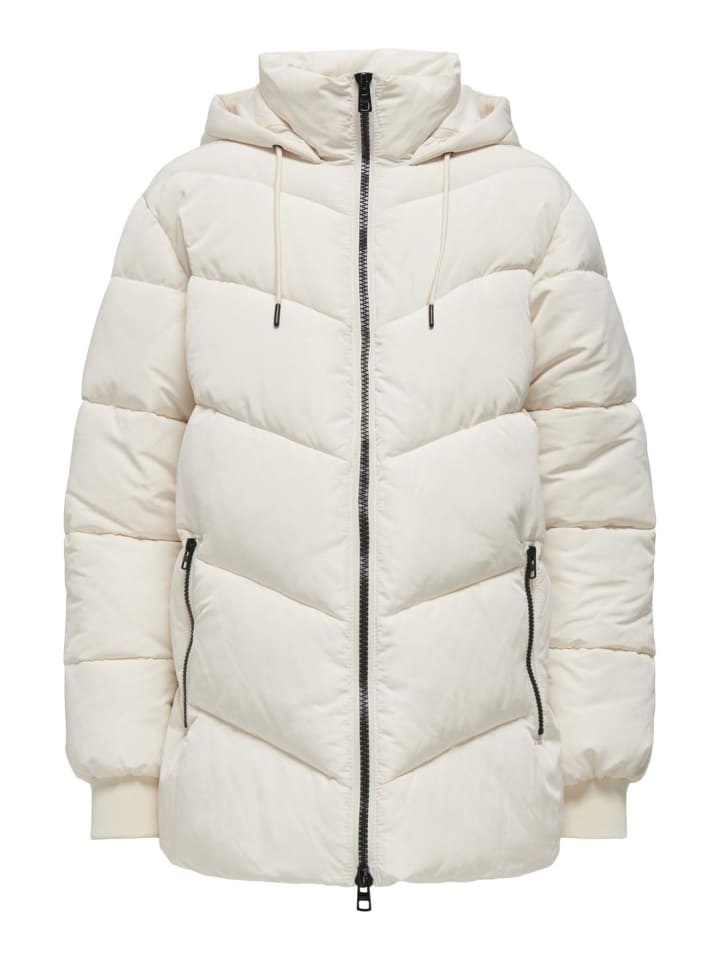 

Стеганое пальто в цвете Whitecap Grey ONLY